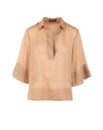 Blouse camel lin strass Interdee