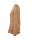 Chemise lin camel Interdee col Victorien