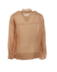Chemise lin camel Interdee col Victorien
