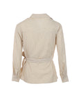 Gestreifte Bluse Beige/Braun