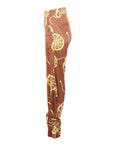 Pantalon foulard mocca imprimé Gil Santucci