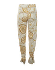 Pantalon foulard écru imprimé Gil Santucci