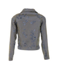 Blouson marine brodé & sequins Interdee