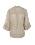 Blouse sable lin strass Interdee