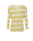 Pull à rayures CIAO BELLA jaune écru