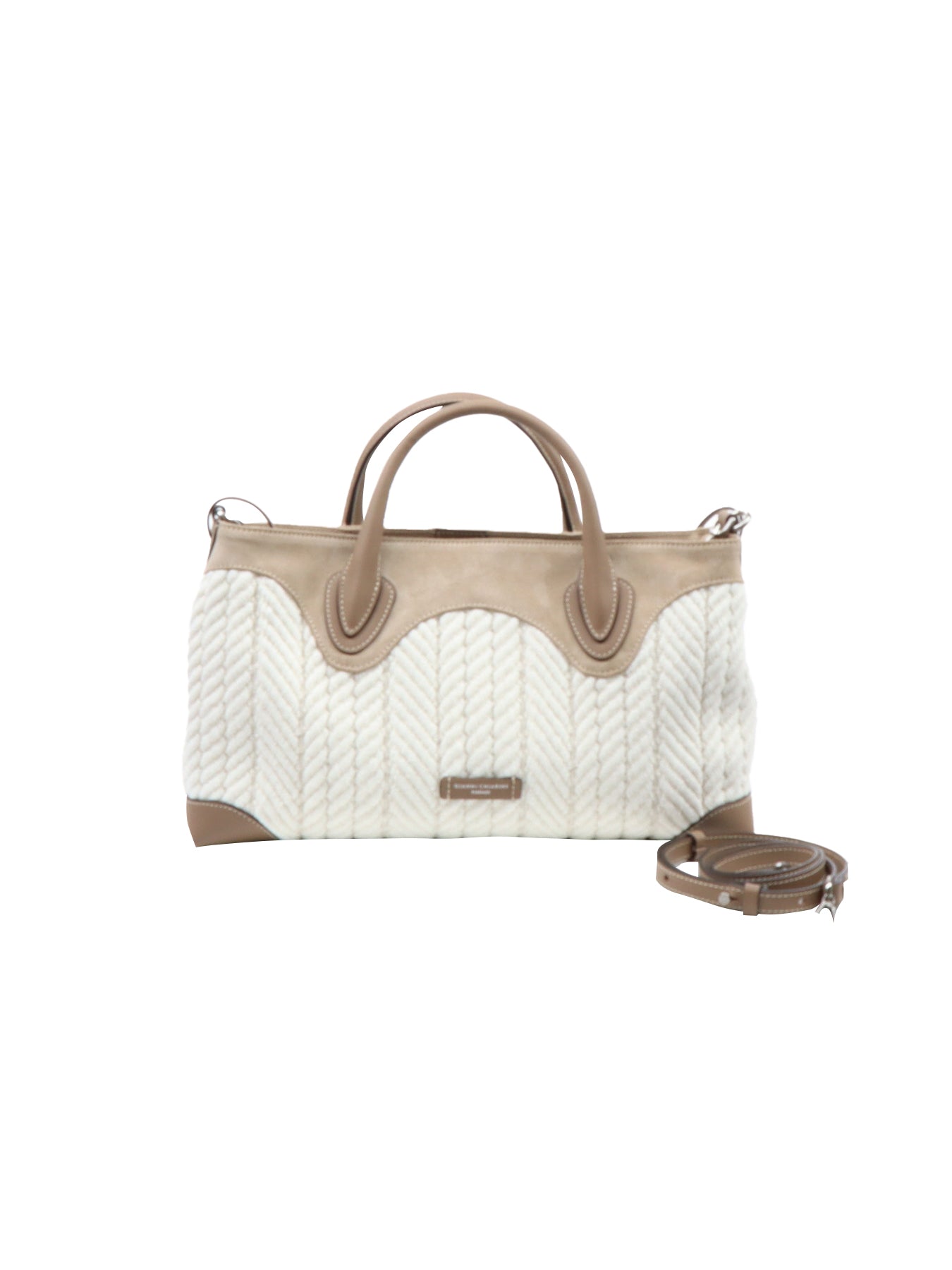 GIANNI CHIARINI Handtasche „Judy“ in Ecru-Taupe