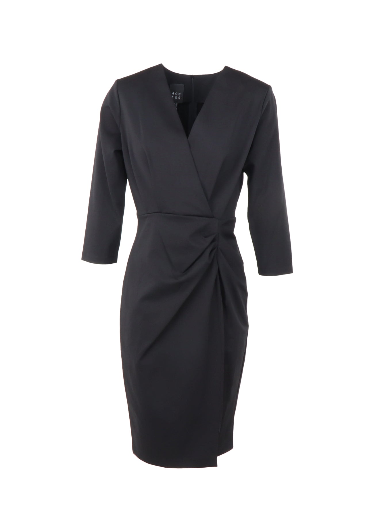 Access – Schwarzes, drapiertes Kleid