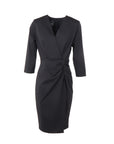 Access – Schwarzes, drapiertes Kleid
