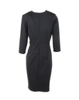 Access – Schwarzes, drapiertes Kleid