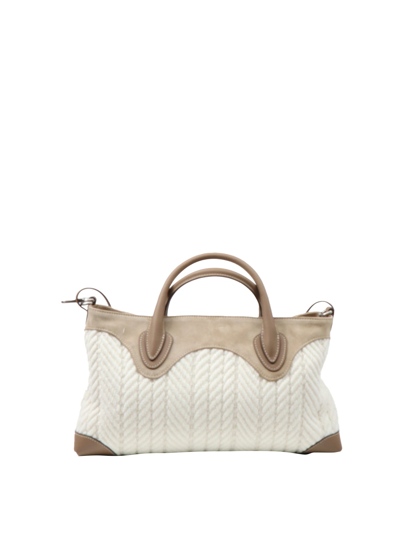 GIANNI CHIARINI Handtasche „Judy“ in Ecru-Taupe