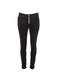 PdJ – Schwarze Jeans mit Strassknöpfen