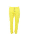 PdJ – Gelbe Jeans mit Strassknöpfen