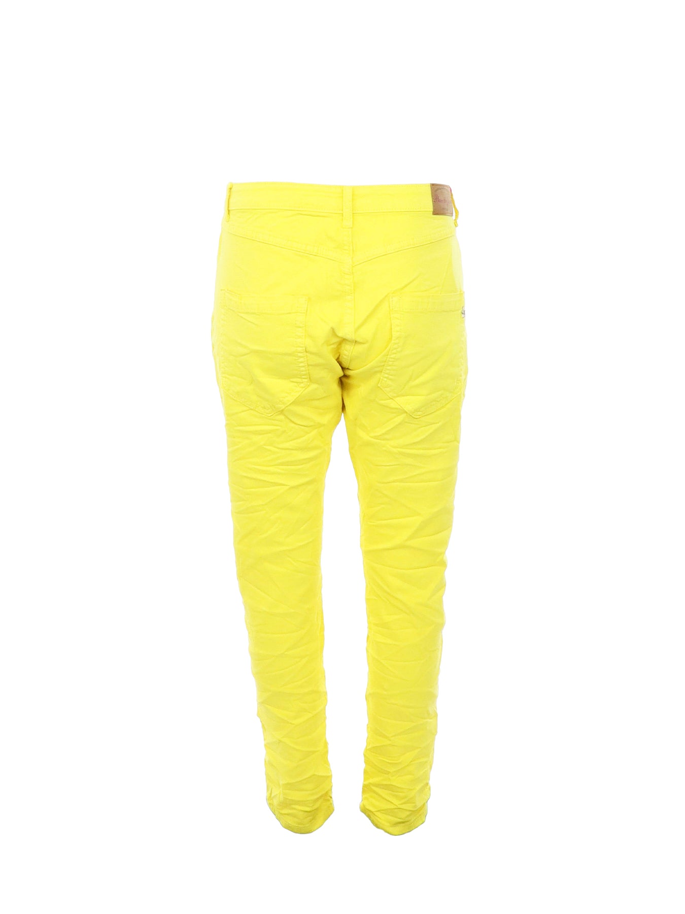 PdJ – Gelbe Jeans mit Strassknöpfen