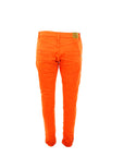 PdJ – Orange Jeans mit Strassknöpfen