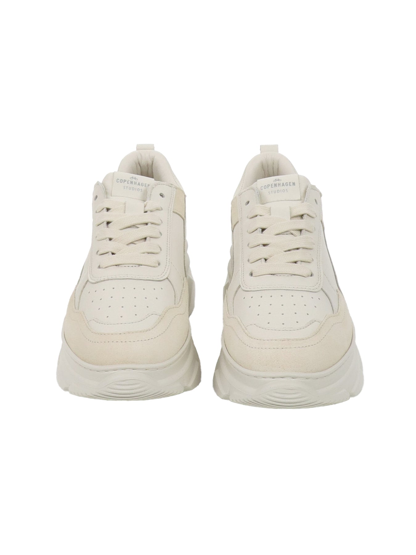 CPH 46 Cremefarbene Sneakers aus Ledermix