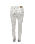PdJ Silberne Lamé-Weißjeans
