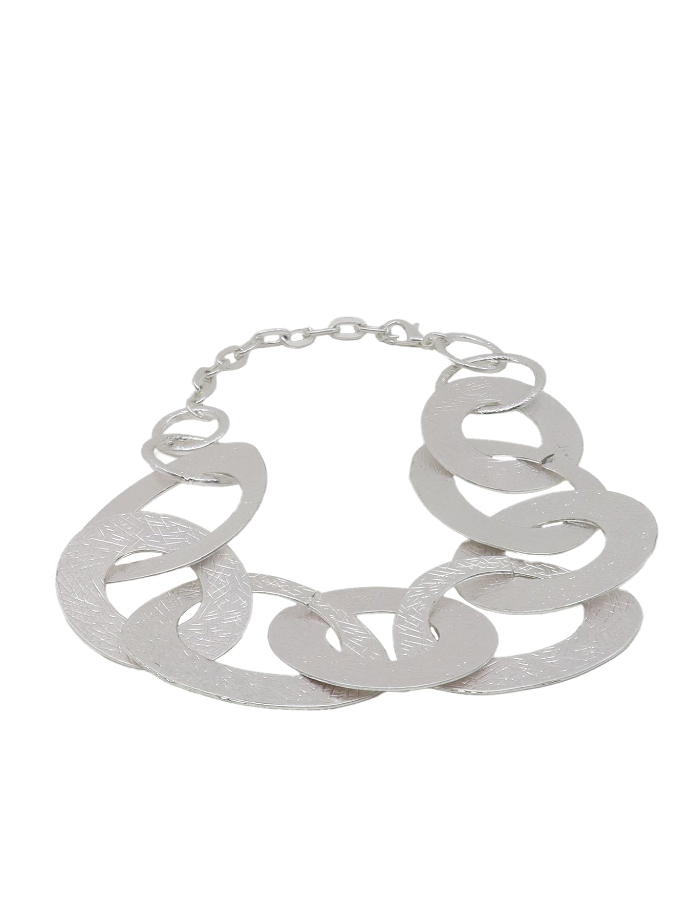 Silberne Ringkette