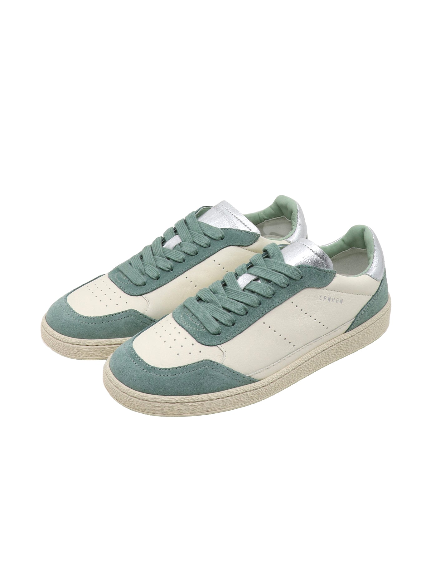 CPH 255 Ledermix Creme/Mint Sneakers