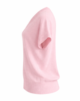 Feinstrick-T-Shirt Rosa