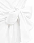 Chemise nouée emmanchures américaines blanc