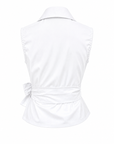 Chemise nouée emmanchures américaines blanc