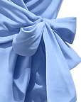 Chemise nouée emmanchures américaines ciel