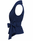 Chemise nouée emmanchures américaines marine
