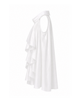 Top à volants blanc