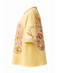 T-Shirt FLORAL-Universum Gelb