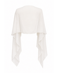 Top voile écru multi