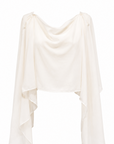 Top voile écru multi