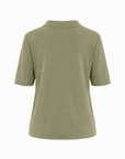 Feinstrick-Polo Khaki