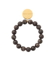 Mini Beads Flex Bracelet dark brown marble Vanessa Baroni