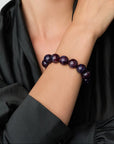 Beads Flex Bracelet Aubergine marble Vanessa Baroni