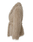 VILLARS Giovanni nude faux fur jacket