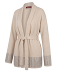 INTERDEE cardigan cachemire écru Interdee / sequins