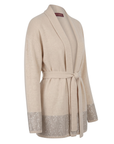 INTERDEE cardigan cachemire écru Interdee / sequins