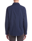 Chemisier oversize FLEURS marine