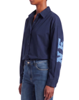 Chemisier oversize NEW-YORK marine