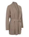 INTERDEE cardigan taupe laine cachemire