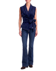 Jeans flare denim foncé