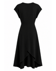 Robe Mariley noeud noir coton glacé