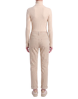 Samt-Chinohose Beige