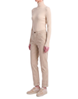 Samt-Chinohose Beige