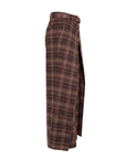 Pantalon portefeuille tartan coffee