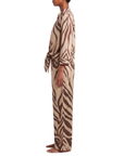 Pantalon fluide savane beige mocca