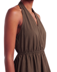 Robe courte dos nu chocolat