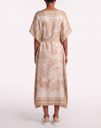Robe foulard écru beige