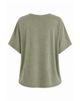 T-shirt oeillets kaki