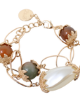 Bracelet perles tricolore